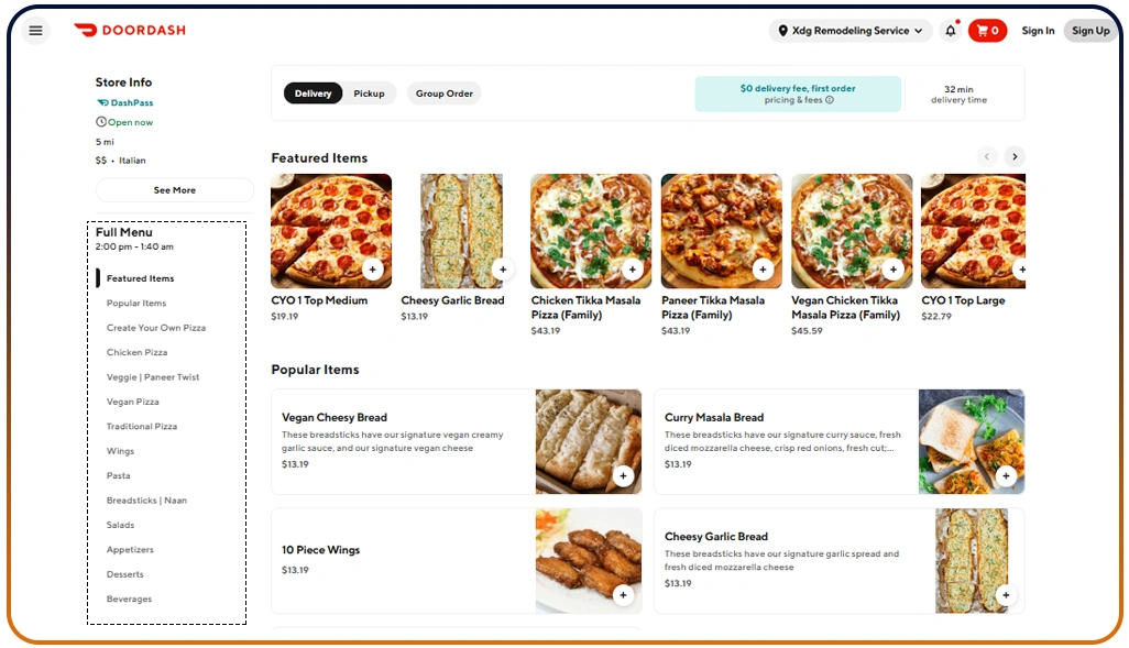 Leveraging DoorDash Menu Data for Strategic Insights