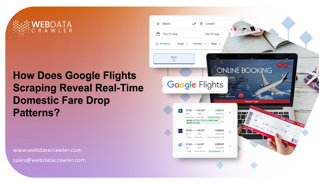 How Does Google Flights Scraping Reveal Real-Time Domestic Fare Drop Patterns?
