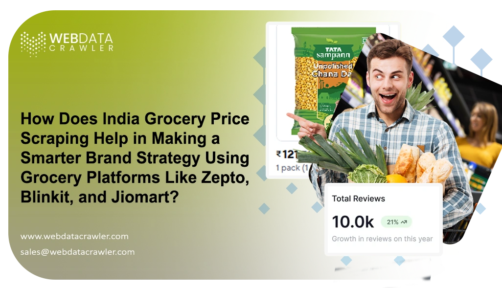 How Does India Grocery Price Scraping Help in Making a Smarter
                                        Brand Strategy Using Grocery Platforms Like Zepto, Blinkit, and Jiomart?