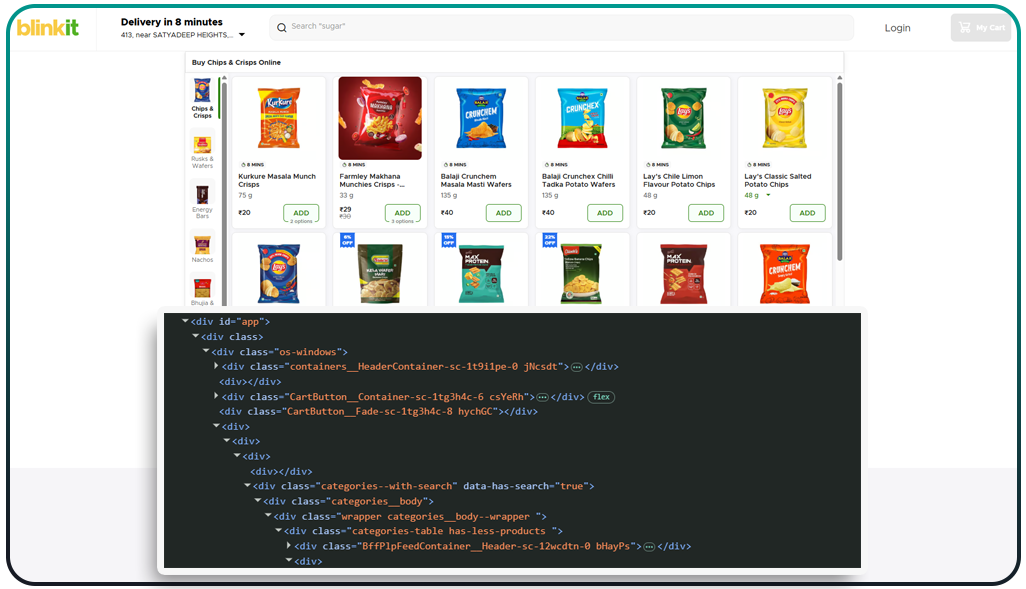 Blinkit-Data-Extraction-Strategies