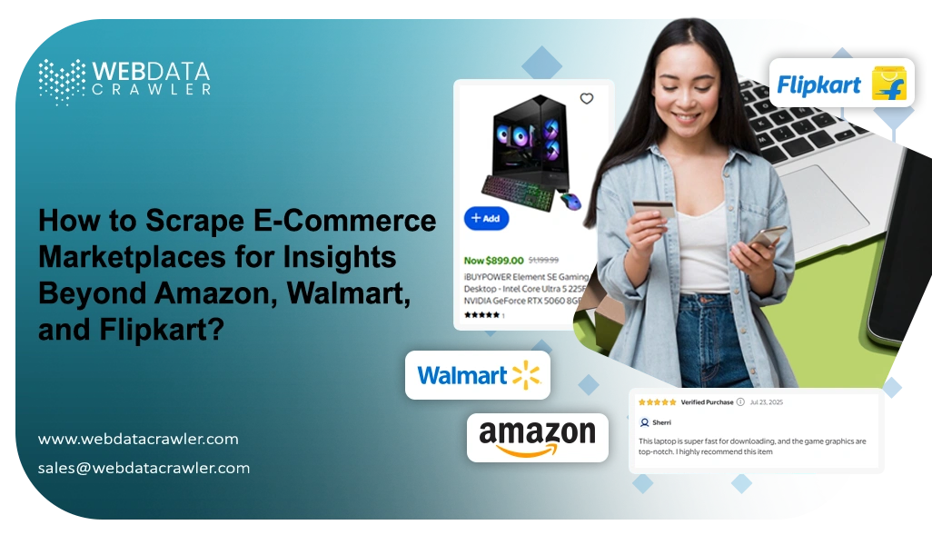 How to Scrape E-Commerce Marketplaces for Insights Beyond Amazon, Walmart, and Flipkart?