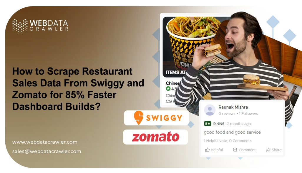 How to Scrape Restaurant Sales Data From Swiggy and Zomato for 85% Faster Dashboard Builds?