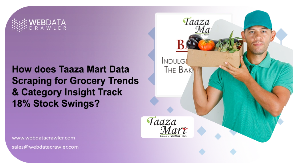 How does Taaza Mart Data Scraping for Grocery Trends & Category Insight Track 18% Stock Swings