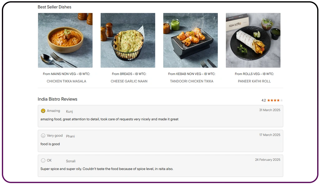 Monitoring Menu Adjustments to Strengthen Market Response