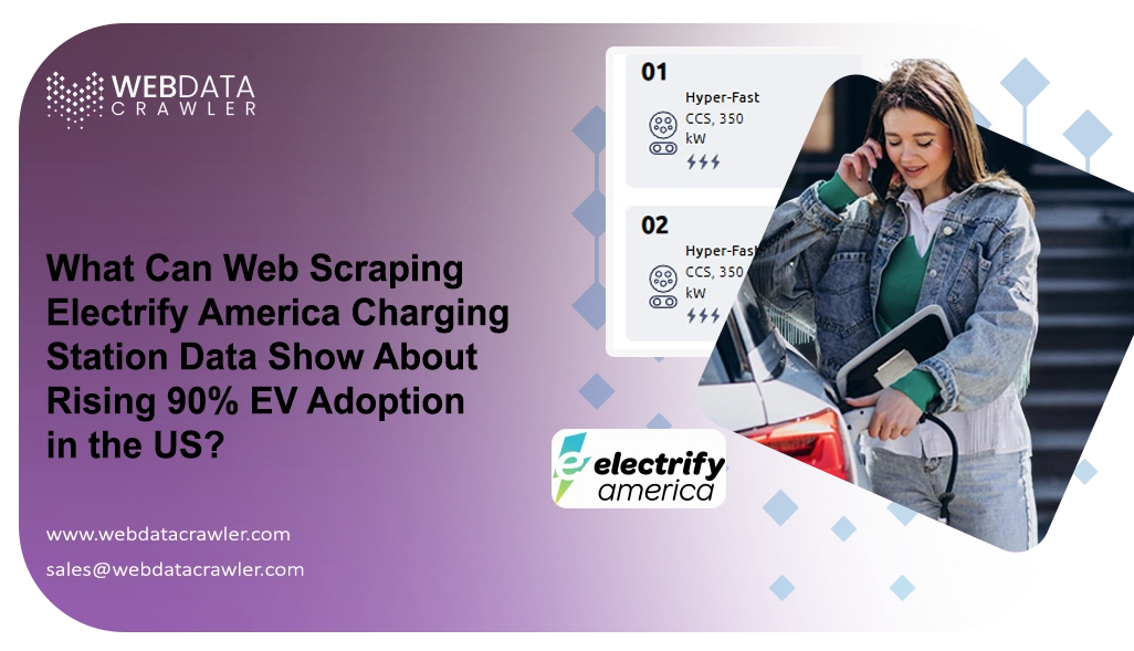 What Can Web Scraping Electrify America Charging Station Data Show About Rising 90% EV Adoption in the US?
