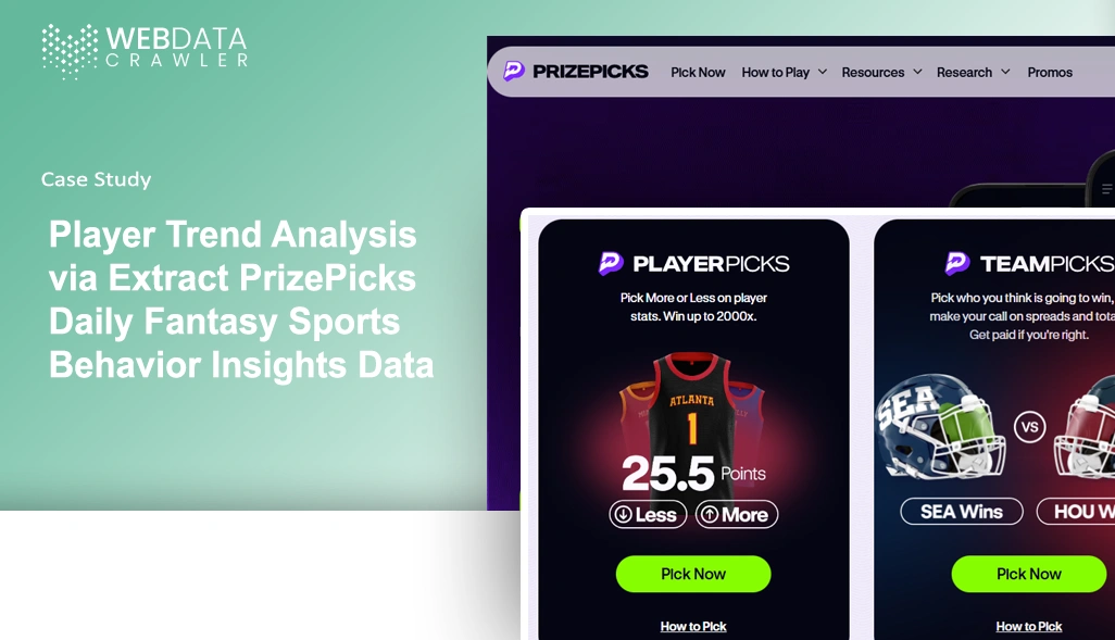 Player Trend Analysis via Extract PrizePicks Daily Fantasy Sports Behavior Insights Data