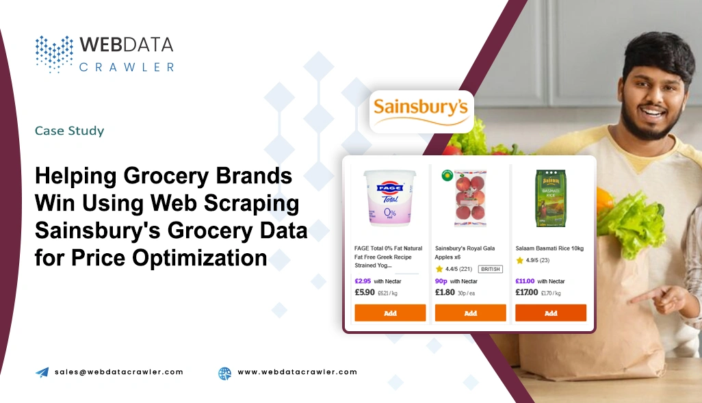 Helping Grocery Brands Win Using Web Scraping Sainsbury's Grocery Data for Price Optimization